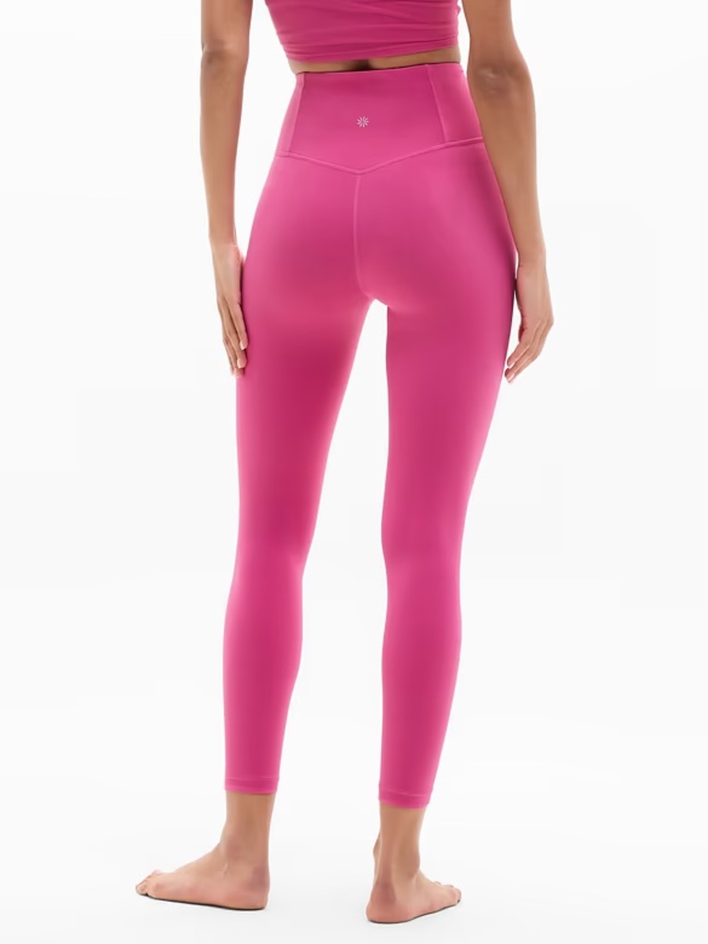 Athleta Elation Ultra High Rise Rib Legging pink fuchsia size small